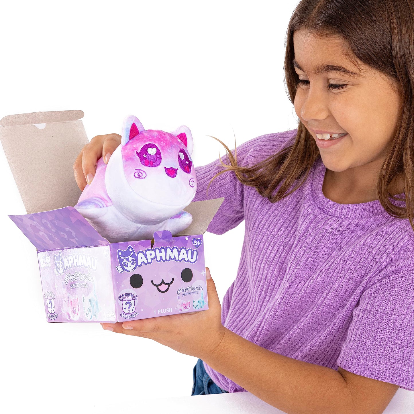 Aphmau 6” MeeMeow Mystery Plush - Series 4, Celestial Design, Multicolored, Official Merch, Model 6025, Blind Box Collectible