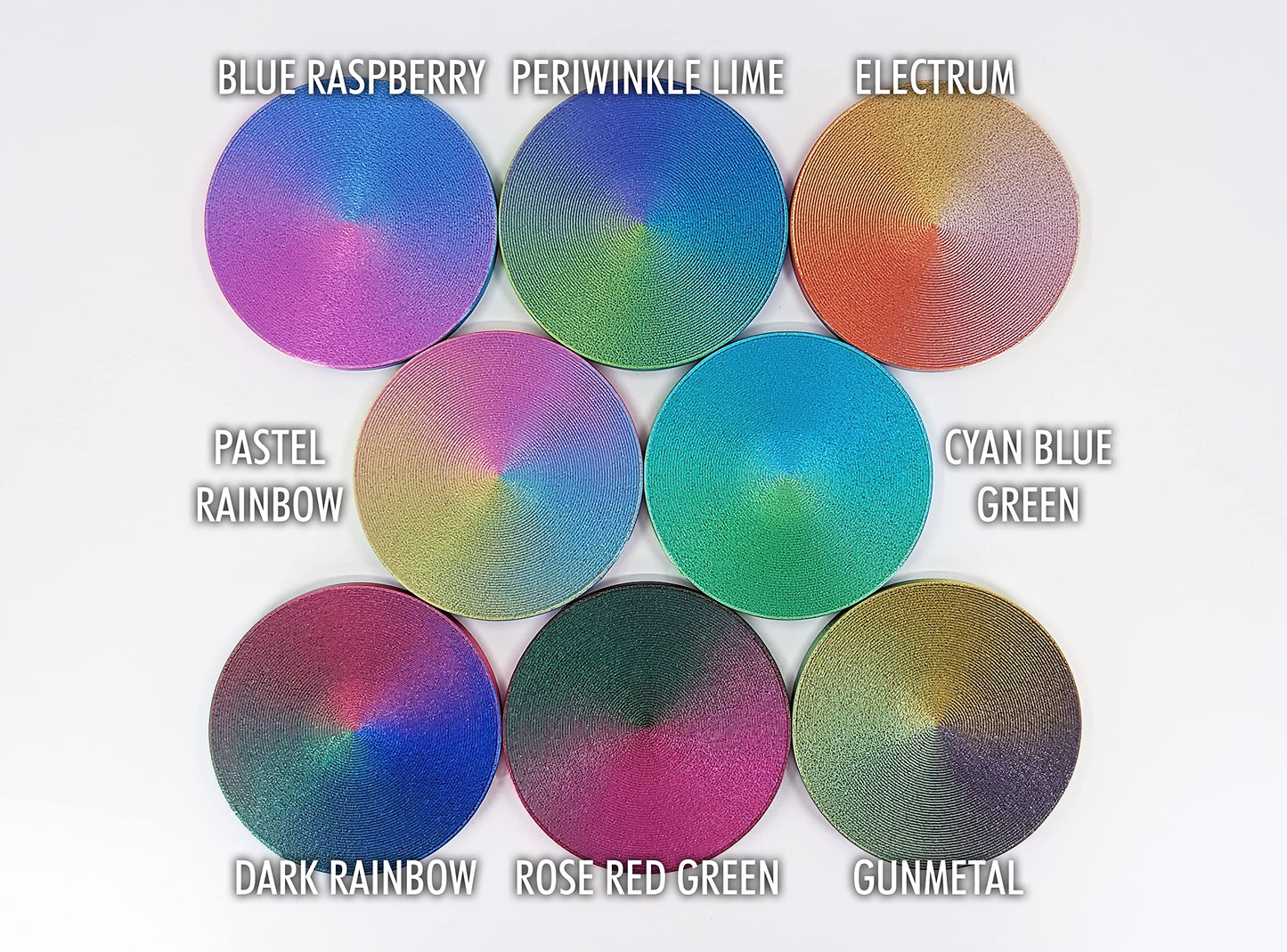 Subpoly Large 24 Articulated Crystal Dragon - Multi Color 3D Printed Plastic Dragon Figure - Rainbow Pearlescent Colors - Interlocked Body Segments and Legs (Large 24  Gunmetal)