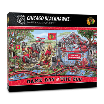 YouTheFan NHL Chicago Blackhawks Game Day at The Zoo 500pc Puzzle
