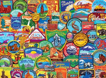 Buffalo Games 1000 Piece Jigsaw Puzzle - Lewis T. Johnson National Park Patches, Large, Multicolor, Model 1444, Perfect for Game Nights
