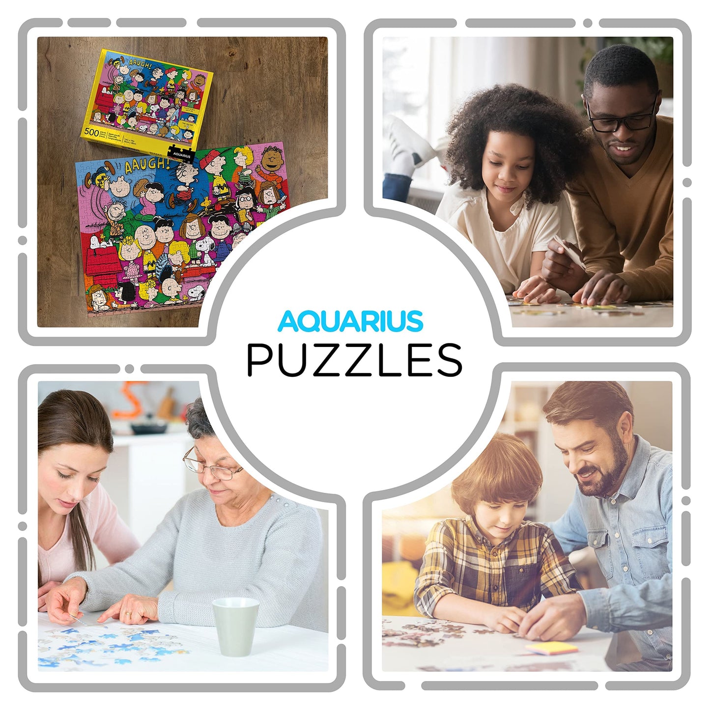 Aquarius Peanuts Gang Jigsaw Puzzle (500 Pieces), Collectibles, Glare Free, Games, 14 X 19 Inches