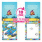 Scentco Water Magic - Scented Reusable Water Reveal Activity Books - No Mess, All Fun (Forest Friends And Ocean Friends)