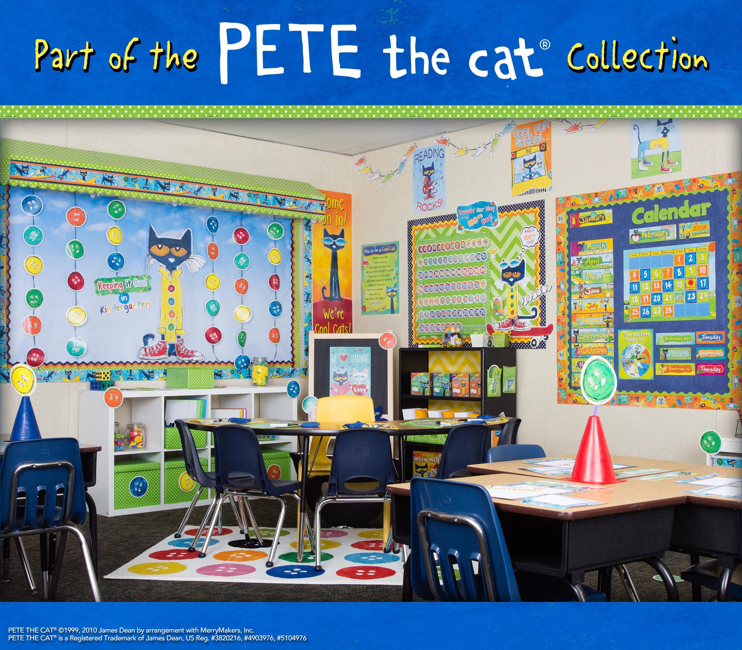 Teacher Created Resources Pete the Cat Happy Birthday Crowns, 24 x 4-3/4, Multicolor, 30/Pack (EP-62000)
