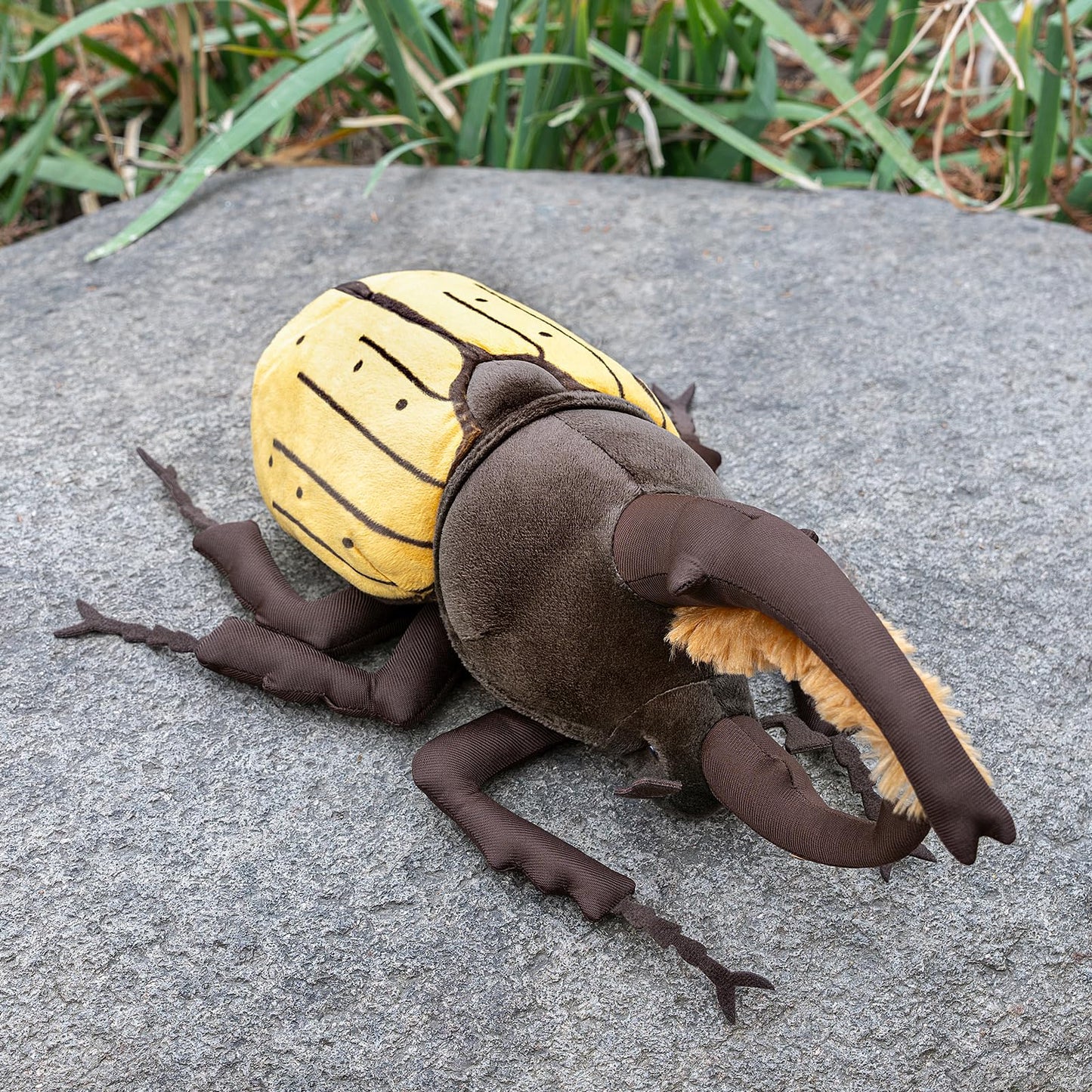 ZHONGXIN MADE Plush Insect Toy, 10" Great Halberd Beetle, Realistic Isopod Model, Soft Fabric, Unique Gift for Kids