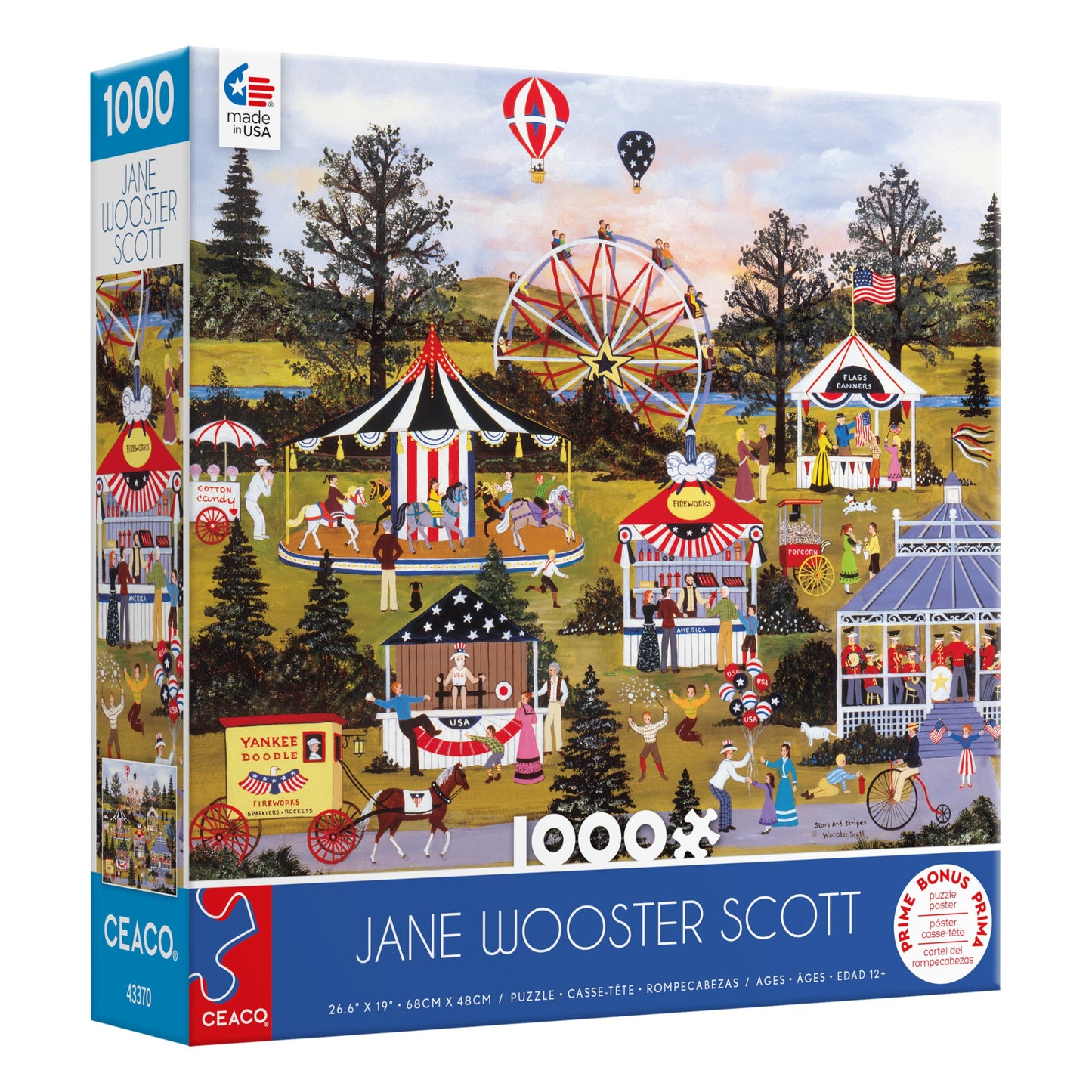 Ceaco - Jane Wooster Scott - Stars & Stripes Ii - 1000 Piece Jigsaw Puzzle