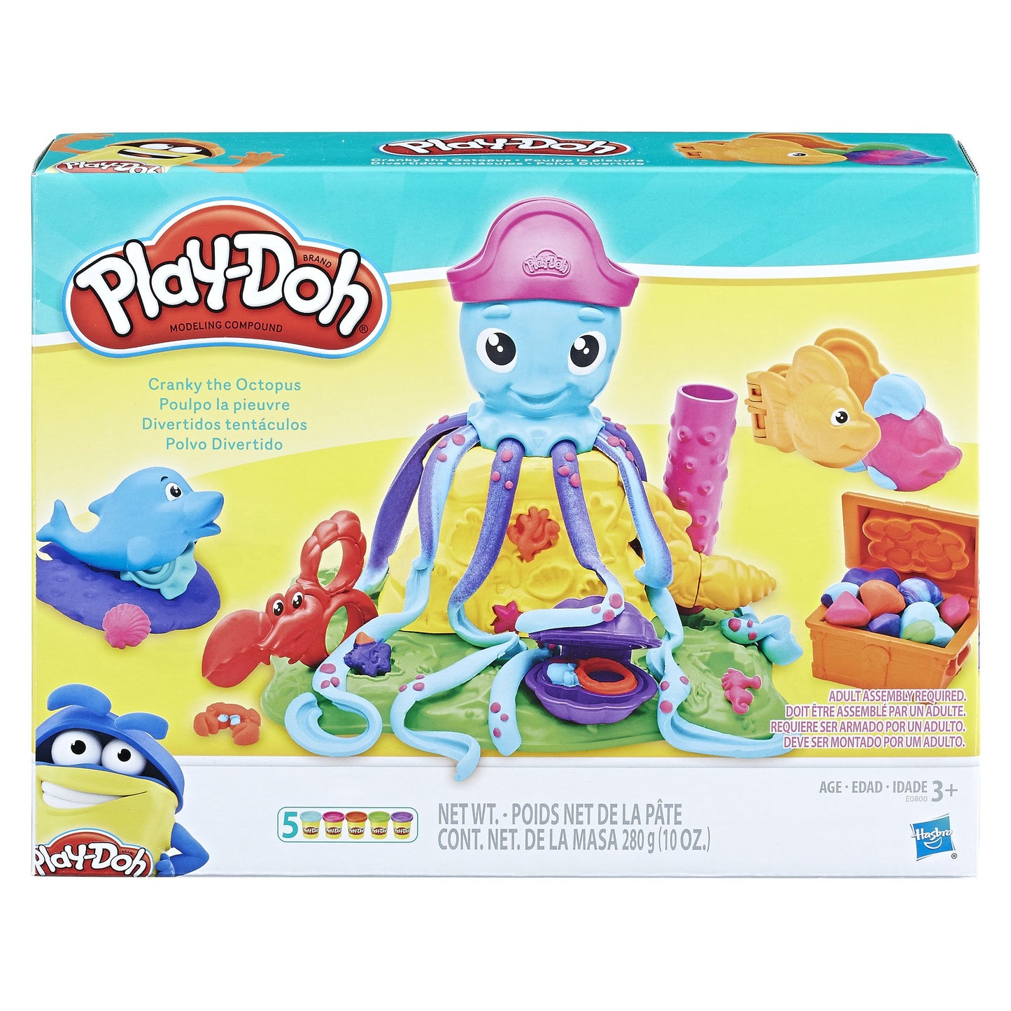 Play-Doh Cranky The Octopus, Creative and Fun Kids Activities, Octopus Toy Ages 3 and Up