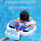 Upgraded Baby Pool Float Mambobaby Float with Canopy, Non-Inflatable Baby Floats for 3-24 Months, No Flip Over Swim Trainer for