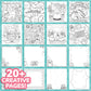 Original Squishmallows Sketchbook, Over 20 Stationery Supplies, Features Squishmallows Scrapbook Stickers, Cam The Cat Fidget Toy, Drawing Paper, Great Kids Craft, Coloring Books For Kids Ages 4-8