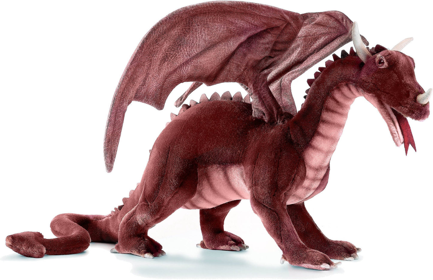 Hansa Plush Great Dragon Model 5936 - Red Color, True-to-Life Design