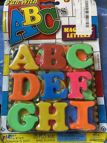 JA-RU Fun with Abcs Magnetic Letters