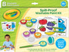 Crayola Spill Proof Paint Set, 8ct Washable Toddler Paint Kit, Includes Brushes & Activity Pages, Multicolor, Ages 3+
