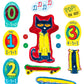 Little Folk Visuals Pete The Cat Felt Board Figures Set, 14 Pieces, Multicolor, Model 22852, Polyester