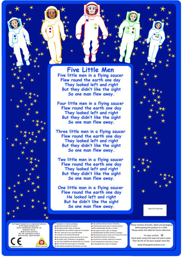 The Puppet Company Favourite Song Mitts Five Little Men Hand Puppet