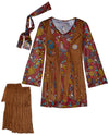 Fun World Girl'S Peace & Love Hippie Child Costume, Small