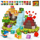 Gobidex Magnetic Blocks Dinosaur Toys - Build Mine Magwonder World Volcano Dinosaur Set, Magnetic Building Blocks For Kids Ages 3-5 4-8, Jurassic Scenes For 3+ Year Old Boys Girls Toys Birthday Gifts