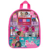 Barbie - Townley Girl Backpack Cosmetic Makeup Gift Bag Set 12 Pcs includes Lip Gloss, Nail Polish & Hair Accessories for Kids T