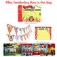 Circus Carnival Happy Birthday Banner Pennant