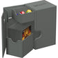 Ultimate Guard Flip'N'Tray 80+, Deck Case For 80 Double-Sleeved Tcg Cards + Dice Tray, Grey, Independent Magnetic Closure & Micr