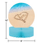 Creative Converting Honeycomb and Glitte Centerpieces, Beach Love, One Size, Confetti