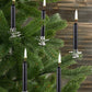BRUBAKER Tree Candles - Pack of 20 - Black - 3 x  Inches (9.5 x 1.27cm) - Made in Europe - Christmas Wax Candles for Pyramids, C