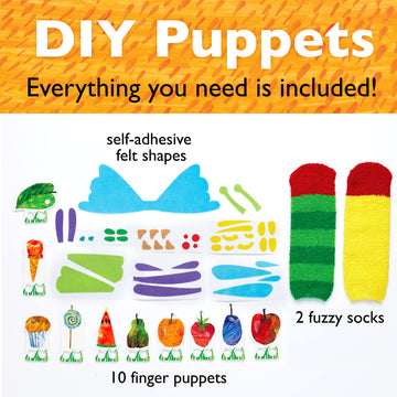Creativity For Kids The Very Hungry Caterpillar Story Puppets: Sock Puppet Kit For Toddlers From The World Of Eric Carle, Crafts For Kids Ages 3-5+