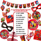 Miraculous Ladybug Party In A Box Kit - Celebration, Birthday Party, Toddlers– 100 Plus Pieces - Cat Noir - Party Supplies - Officially Licensed (Complete Kit)