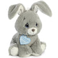 Aurora® Floppy Bunny Grey Stuffed Animal - 8.5 Inches, Polyester, Cherished Memories, Model 15776