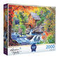 RoseArt 2000 Piece Jigsaw Puzzle - Abraham Hunter Spring Mill - Multi-colored, Paper, Model 6440ZZB