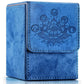Promaxibinder Mtg Card Deck Box, Fits 200 Cards, Storage For Tcg/Mtg Crads, Pu Leather Strong Magenet (Navy Blue)