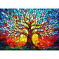 500 Piece Puzzles For Adults Stained Glass Tree Of Life Puzzle For Adults Colorful Mosaic Jigsaw Puzzles 500 Pieces With Letters