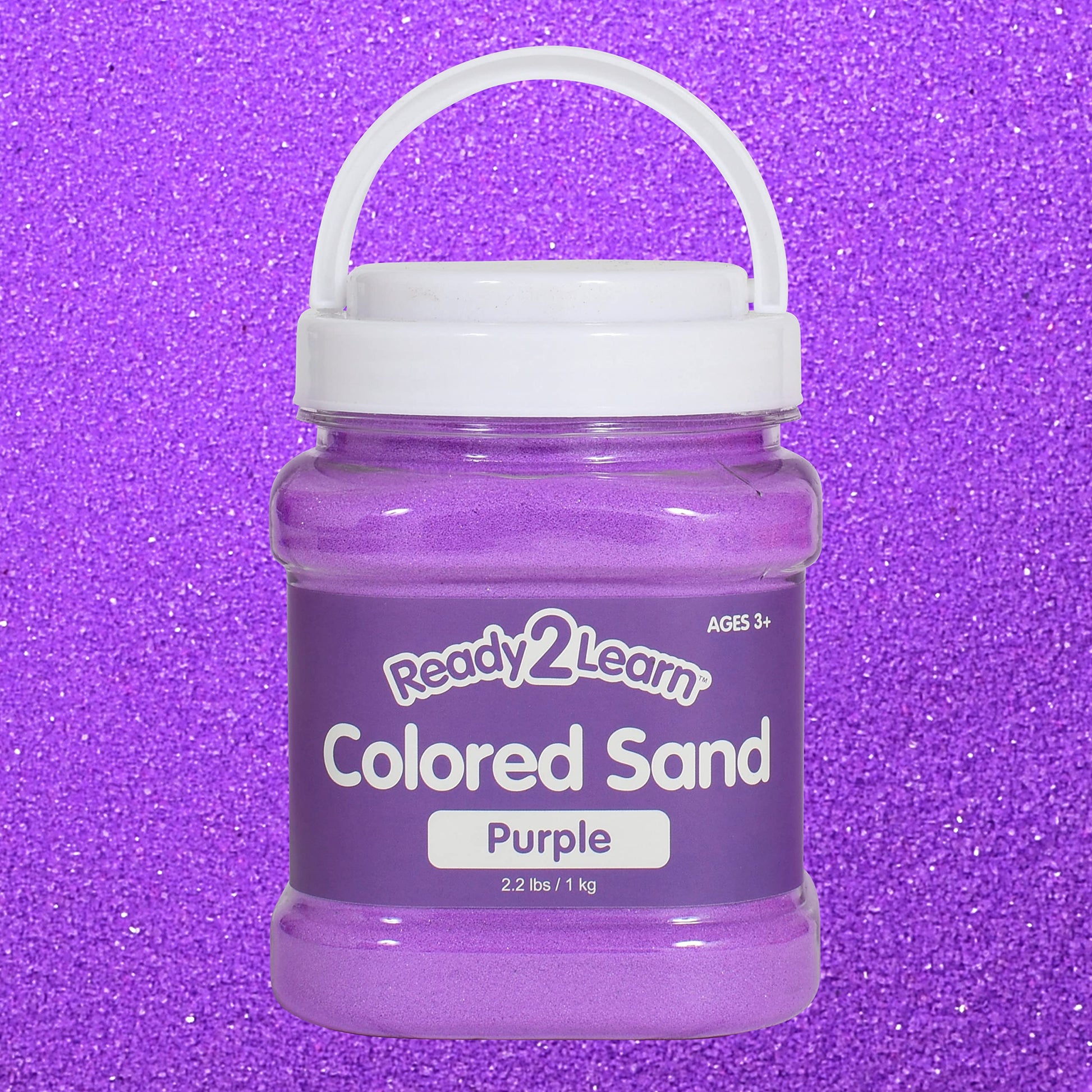 READY 2 LEARN Colored Sand | Purple | 2.2 lbs | Play Sand for Kids | Perfect for Arts and Crafts and Sensory Bins