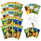 TINYMILLS Safari Zoo Animals Coloring Book for Kids with 12 Coloring Books and 48 Crayons Fun Jungle Book Animals Birthday Party