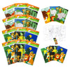 TINYMILLS Safari Zoo Animals Coloring Book for Kids with 12 Coloring Books and 48 Crayons Fun Jungle Book Animals Birthday Party