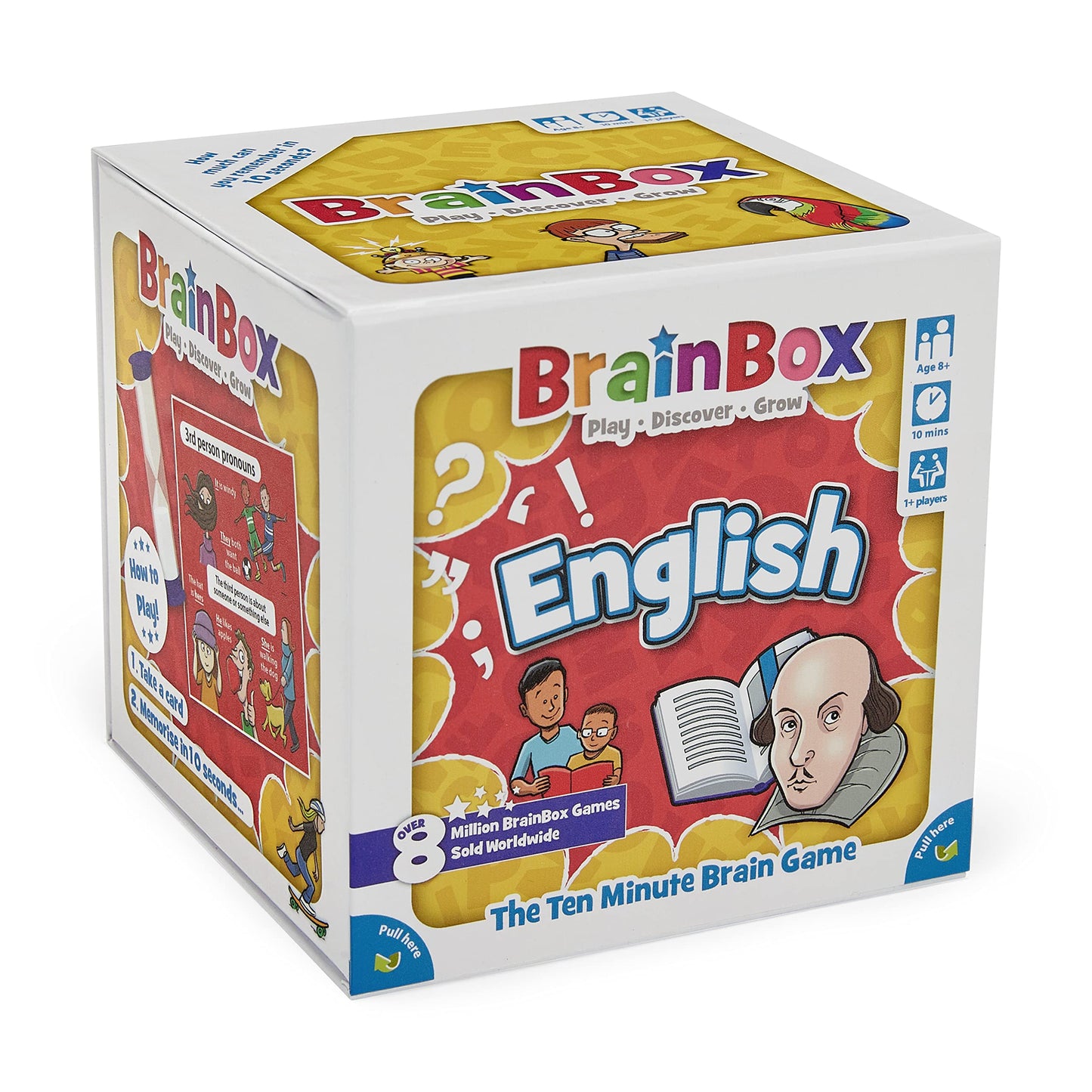 Brainbox English (Refresh 2022) Card Game Ages 8+ 1+ Players 10 Minutes Playing Time, GREG124445