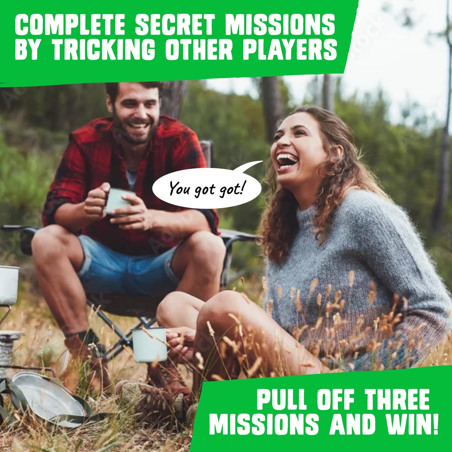 Big Potato Secret Missions Party Game - Outdoor Edition, Small Size, Cardstock, Model DGGOUT01UNI-UK