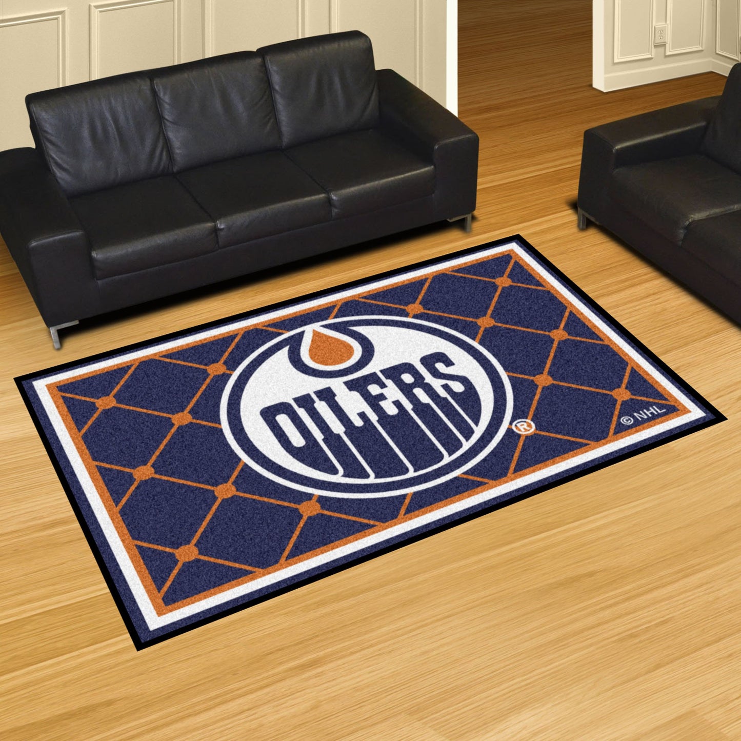 Fanmats 10393 NHL Edmonton Oilers Nylon Rug