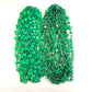 Ysppf 60 Pcs St Patrick'S Day Shamrock Beads Necklaces Green Irish Day Parade Shot Glass Bead Necklaces Party Supplies