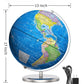 Waldauge Illuminated World Globe With Stand, 13'' Earth Globes With Stable Heavy Metal Base For Kids Classroom Learning, Led Con