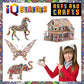 Iq Builder | Arts And Crafts For Girls Age 12 Year Old And Up | 3D Art Coloring Painting Animal Puzzle Set | Fun Creative Diy Toys | Family Craft Kit With Supplies | Best Toy Gift For Kids