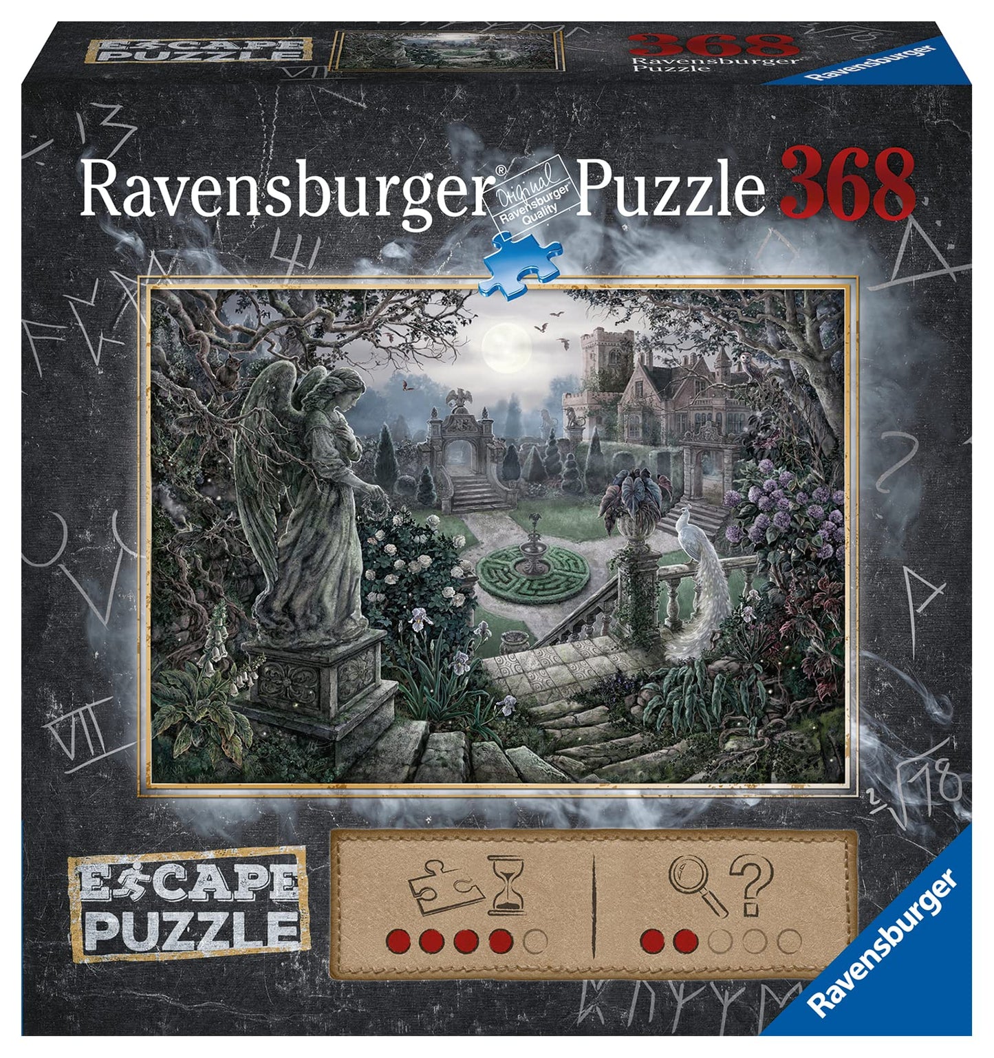 Ravensburger 368 Piece Jigsaw Puzzle - Midnight in The Garden, FSC-Certified, Cardboard, Multicolor, 27 x 20 Inches, Ideal for Ages 14+