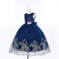 Cosplay Life Floral Dress For Girls And Young Adults Fashion Flower Waistline Kids Party Festival Dress Ages 4-12 Years Old (Blue, 10Yrs)