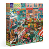 eeBoo Piece & Love: English Green Market - 1000 Piece Puzzle - mature-themed Square Jigsaw  23x23  Includes Image Reference Insert  Pieces