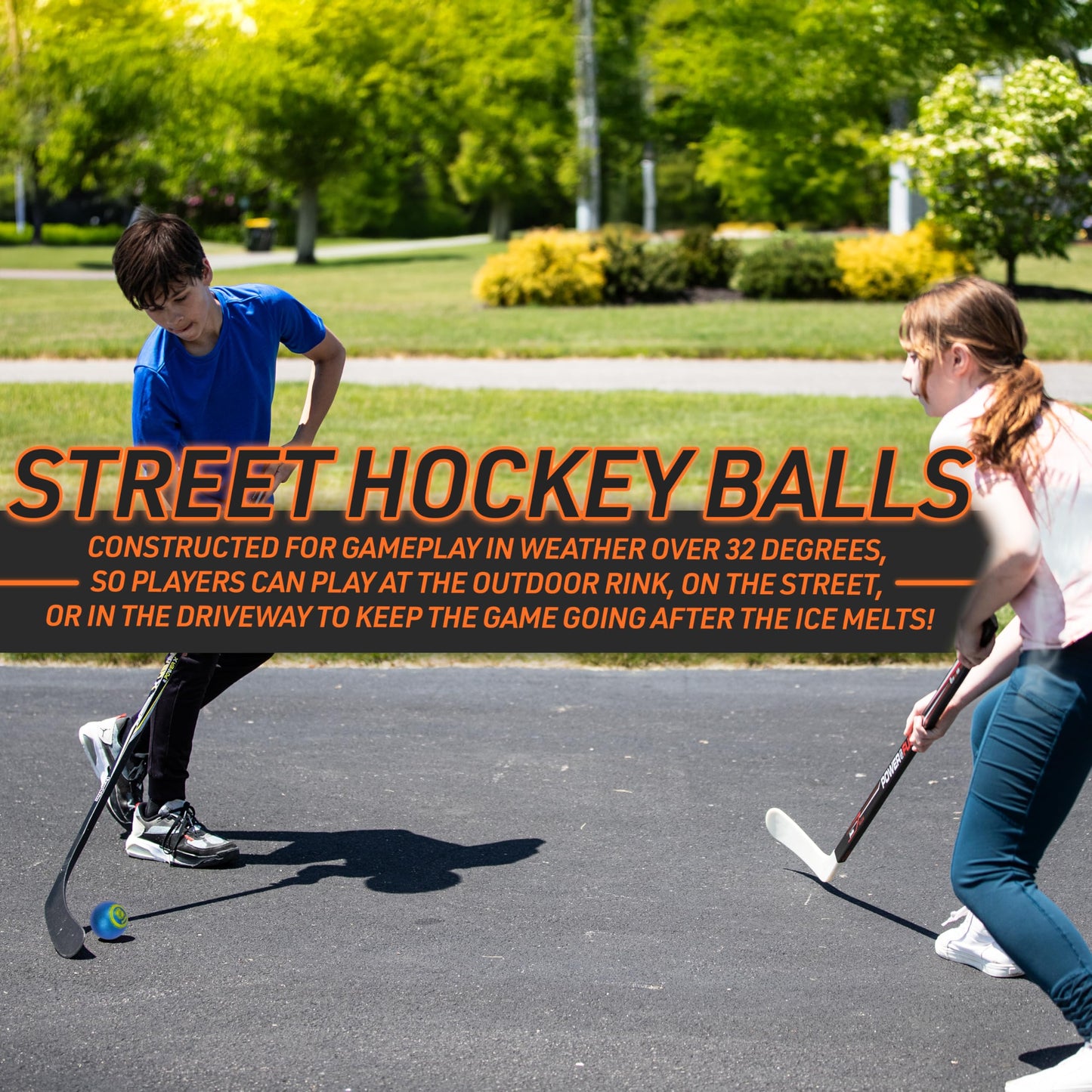 Franklin Sports NHL Street Hockey Balls - Griptac No Bounce Outdoor Street + Roller Hockey Balls - Official Size mature-themed + Youth Hockey Balls - 3 Pack - Assorted Colors