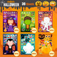 36 Sheets Halloween Stickers For Kids Make Your Own Halloween Stickers, Halloween Favors For Kids, Halloween Crafts For Kids Hal