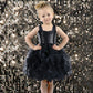 Black Tutu Dress for Girls Black Tulle Dress Kids for Birthday Party Wedding Dancing Fancy Dress 10T