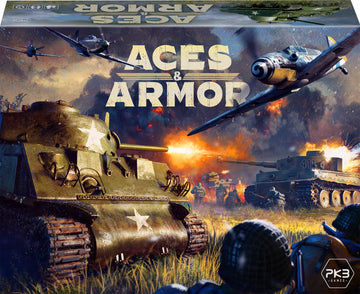 Aces & protective covering  WWII War Miniatures Strategy Board Game  Ages 14+  1-4 Players  1-2 Hours Playing Time