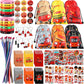 144 Pcs Firefighter Party Favors Fireman Themed Party Supplies Firemen Truck DIY Stickers Drawstring Bags Mini Notepads Silicone