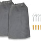 Simple Houseware 2 Pk - Stuffed Animals Jumbo Toy Storage Hammock, Grey