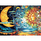 HQXXJW 300 Piece Puzzles for mature-themeds  300 Piece Puzzles for mature-themeds Large Piece  Fantasy Sun Moon Jigsaw Puzzle  Funny Gift for mature-themed Kids  Challenging Puzzle Perfect for Game Nights  20.5 X 15 in