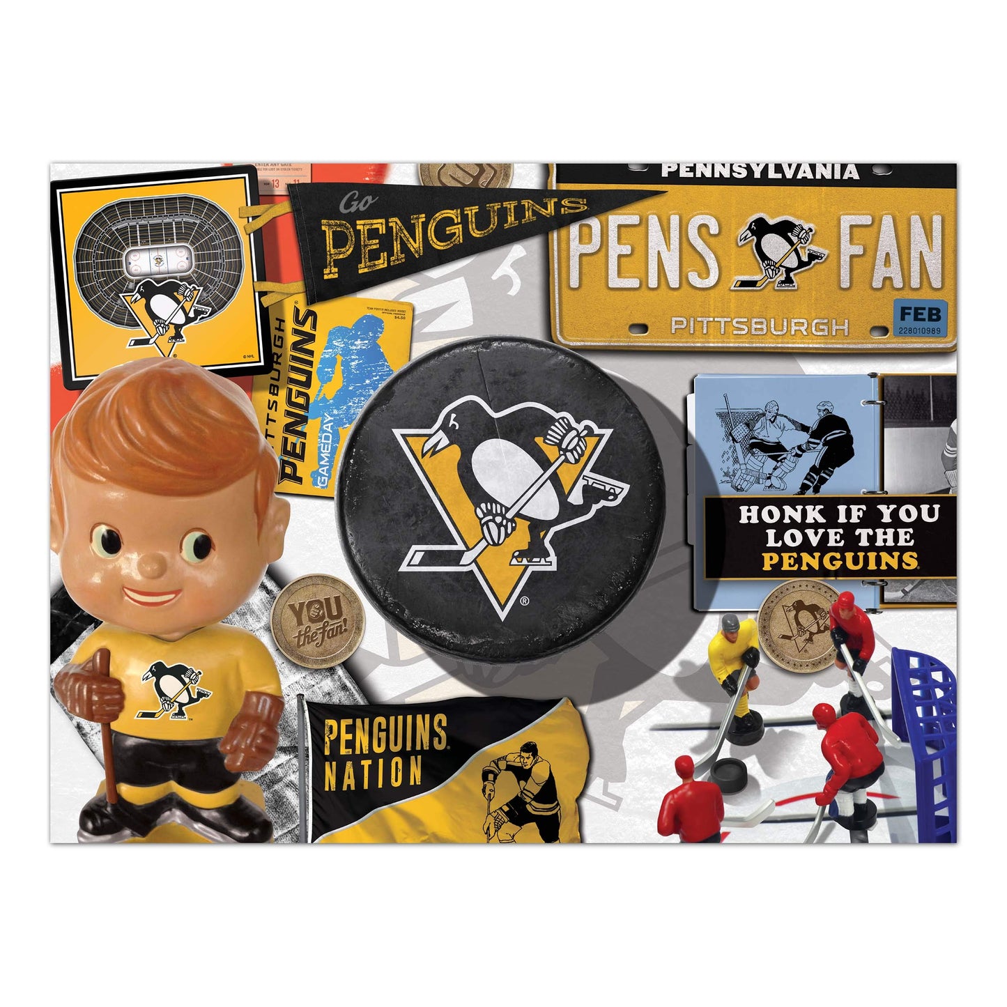 Youthefan Nhl Pittsburgh Penguins Retro Series 500Pc Puzzle